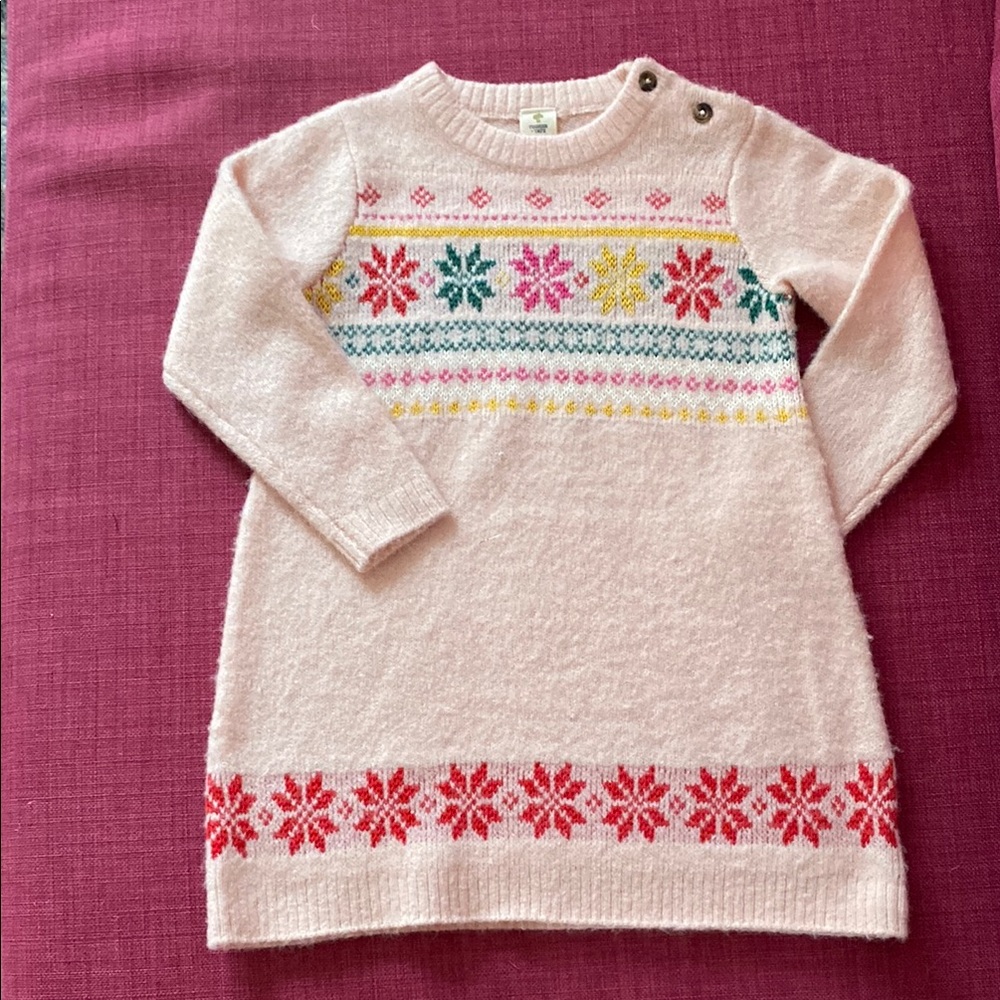 Tucker + Tate Fair Isle Snowflake Sweater Dress